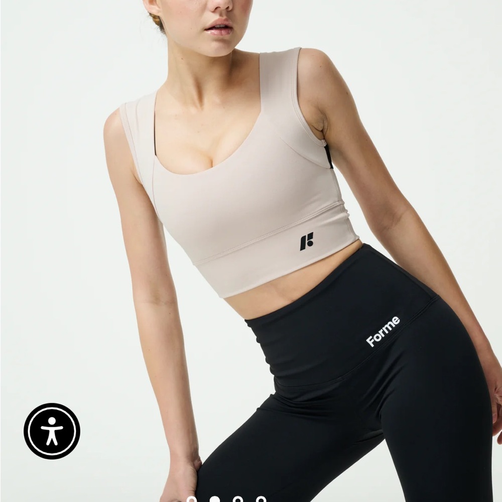 Forme power bra ecru small worn 2x